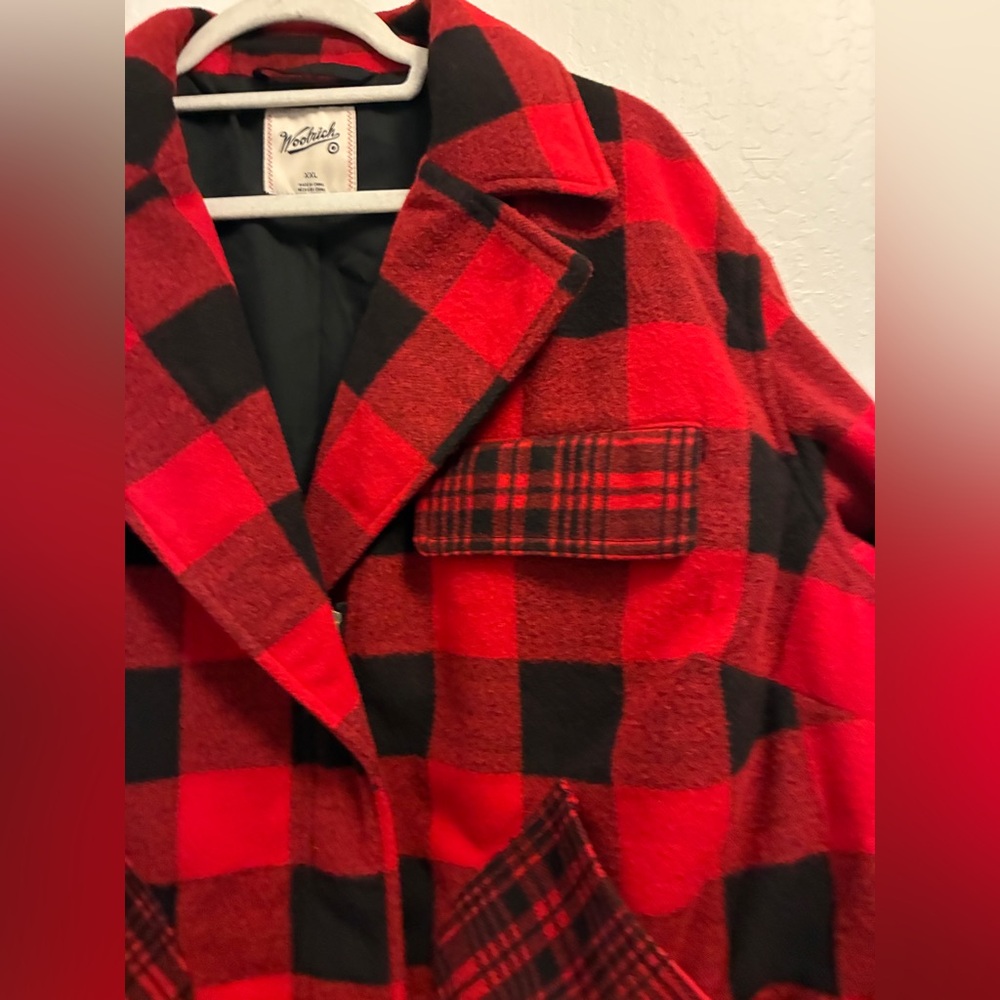 Woolrich Women's Buffalo Check Melton Jacket - Picture 5 of 9